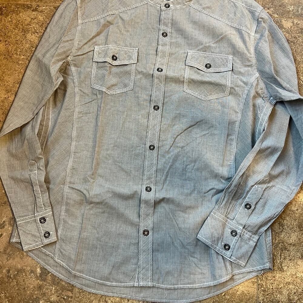 BKE Athletic fit XL long sleeve stripe men’s shirt